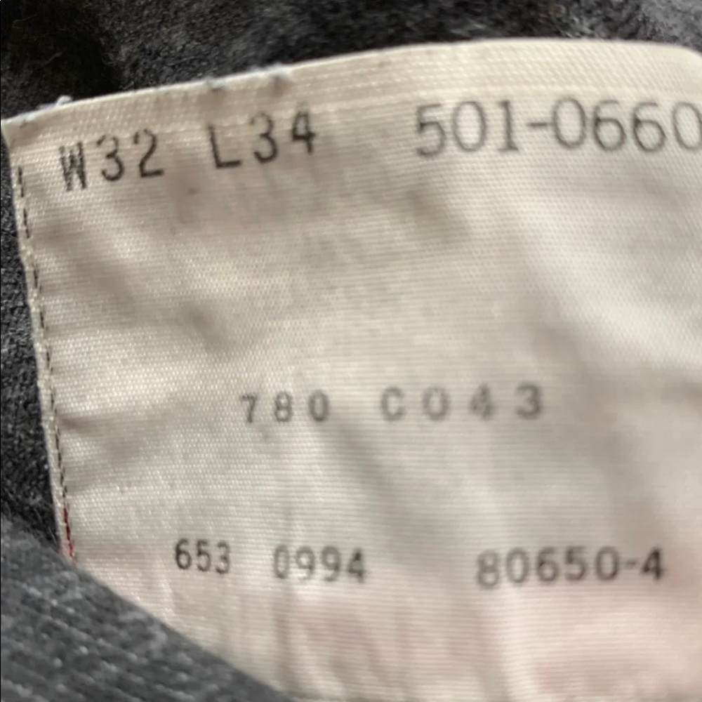 501 Levi’s Jeans/ W: 32 L: 34 - Picture 6 of 7
